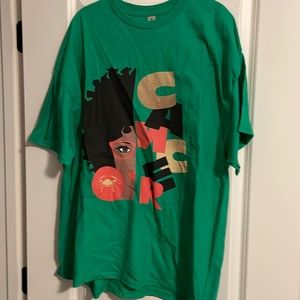 African American lady  tee for the cancer women